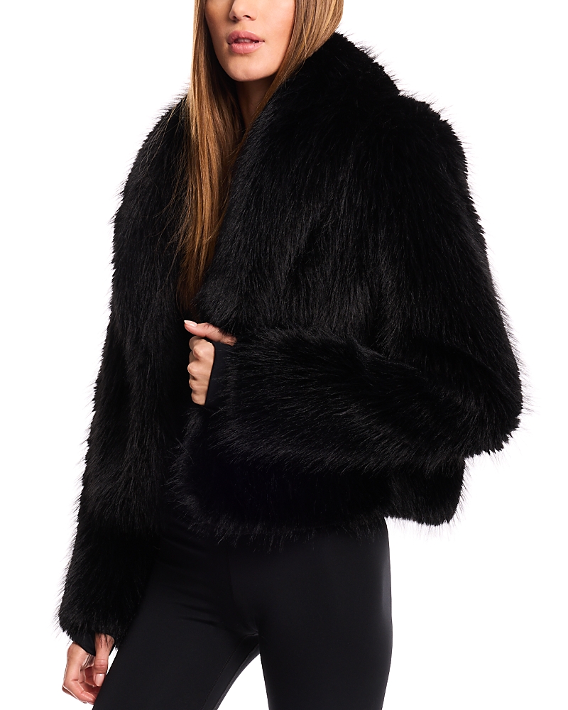 Sam. Vanessa Faux Fur Cropped Coat