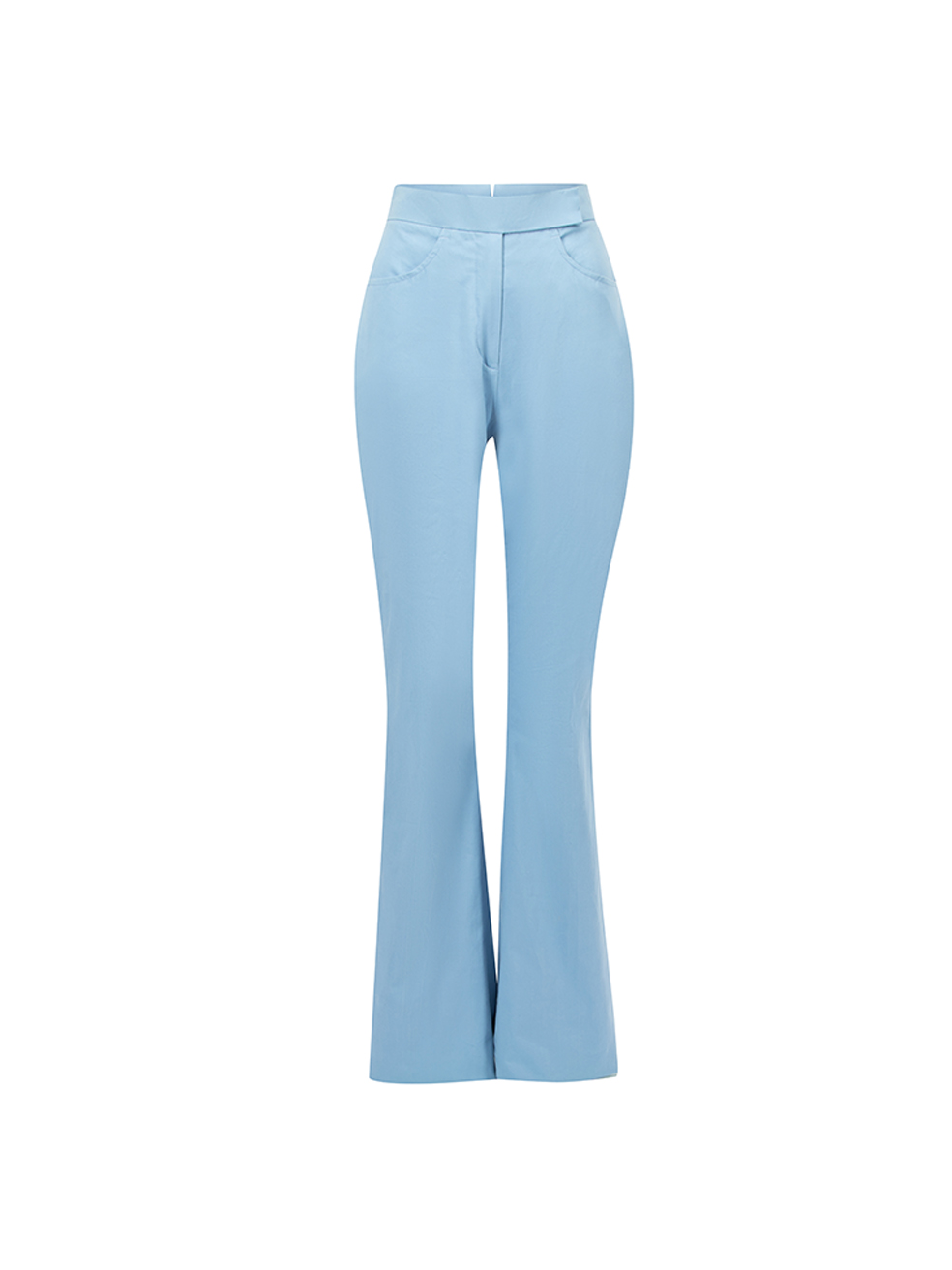 Sanne Blue High Rise Flared Trousers