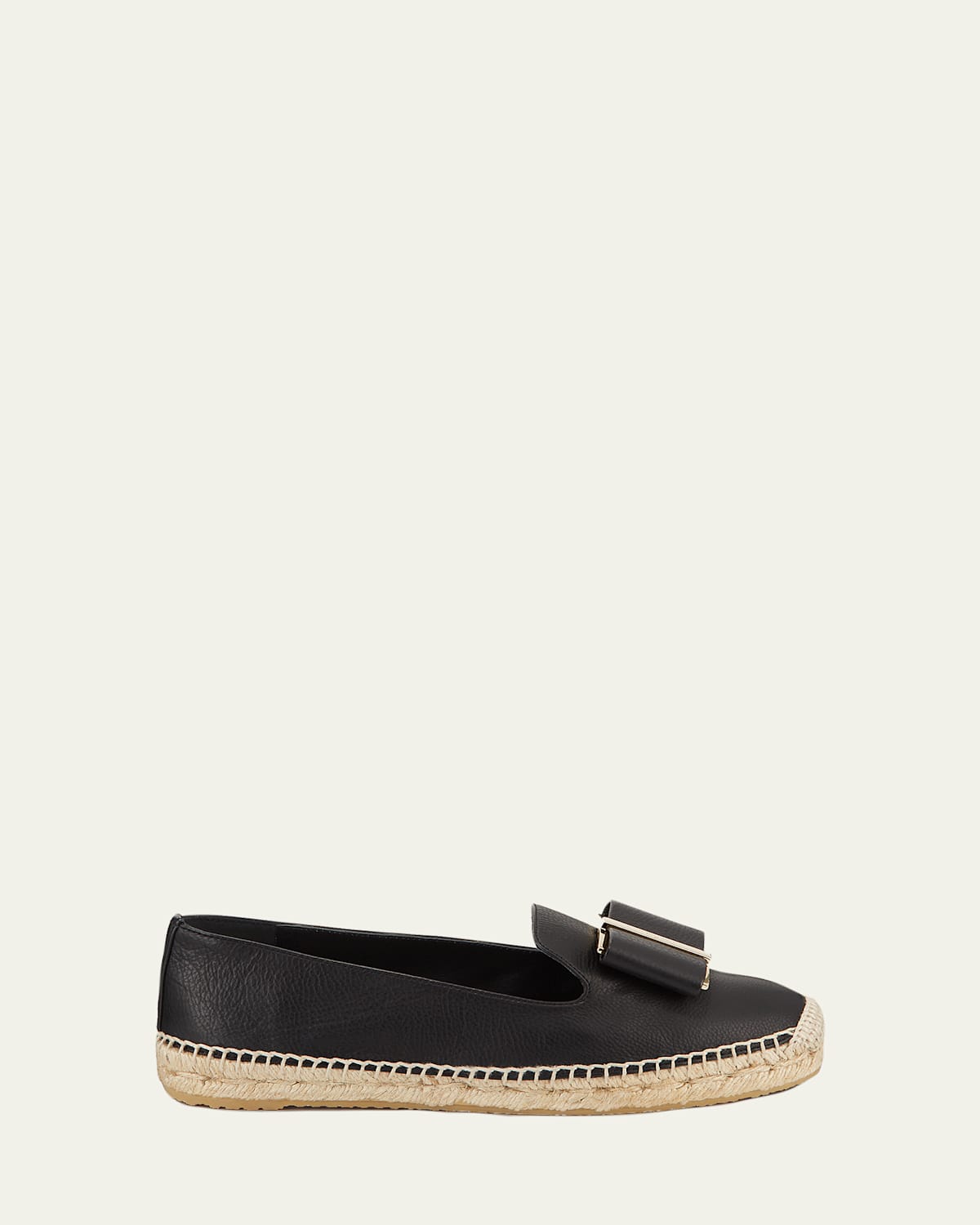 Sannio Leather Bow Espadrilles