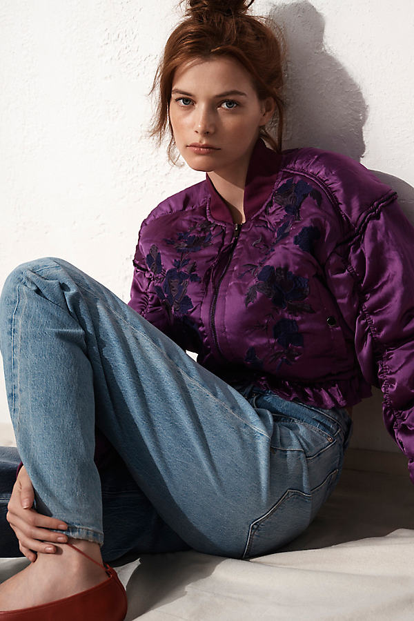 Satin Embroidered Jacket