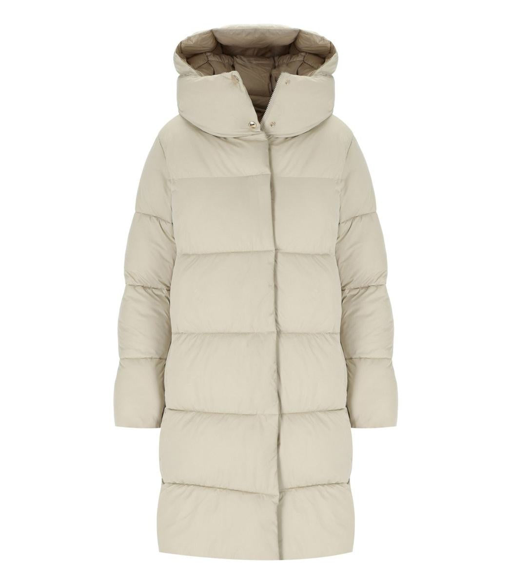 Save The Duck Sibyl Beige Hooded Padded Jacket