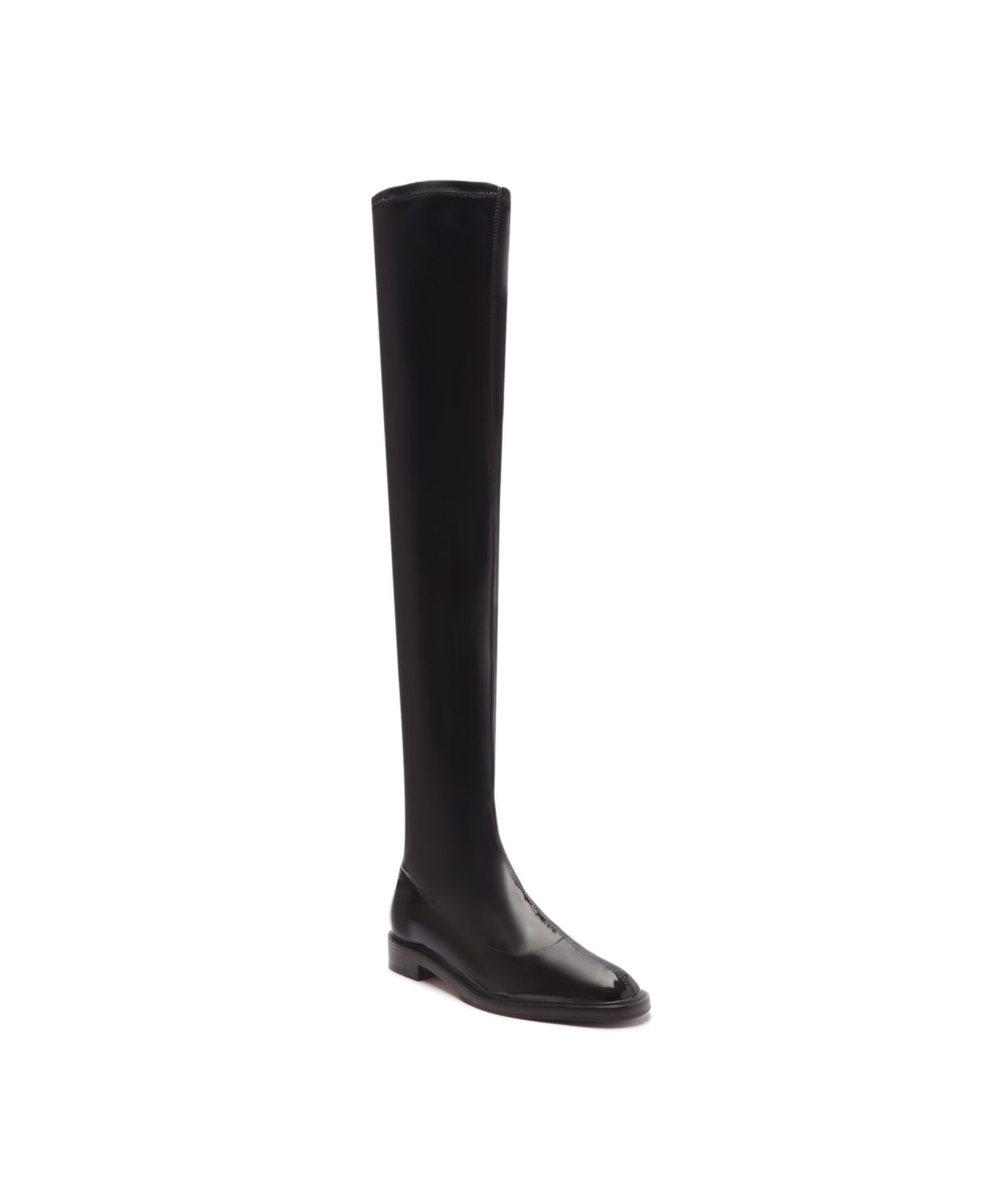 Schutz Women's Kaolin Over-The-Knee Flat Boots - Black- Patent