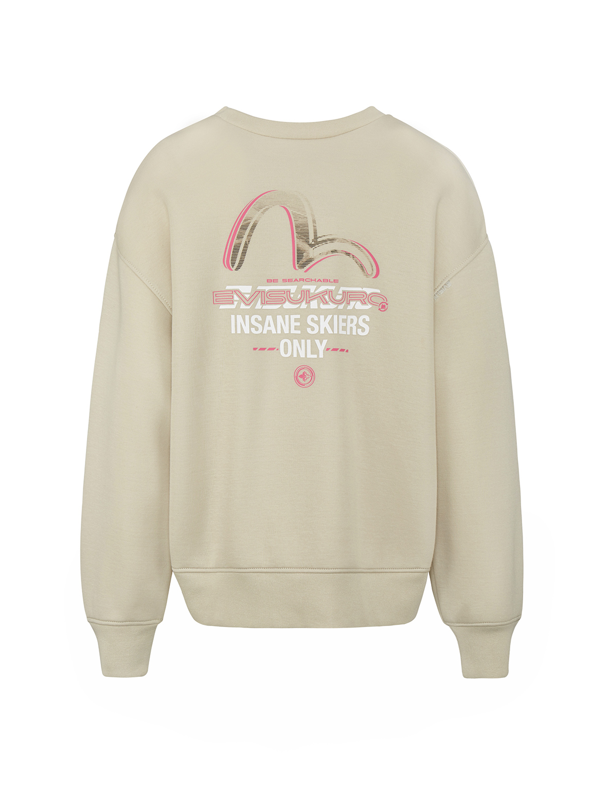 Seagull Print 2-Way Oversized Sweatshirt