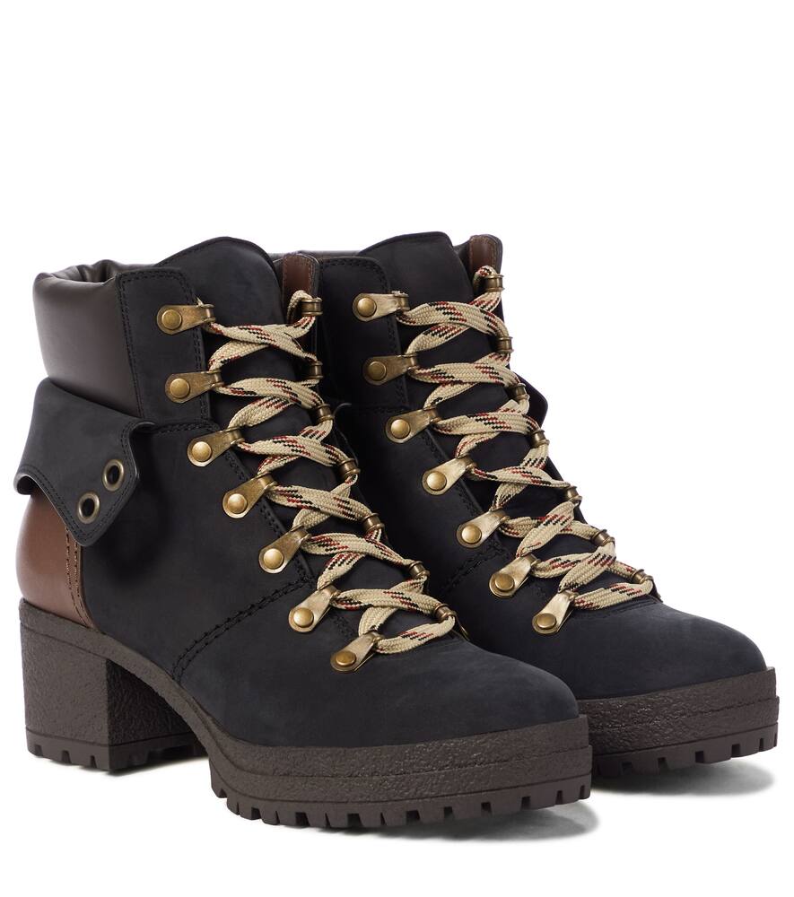 See By Chloé Eileen leather and suede hiking boots