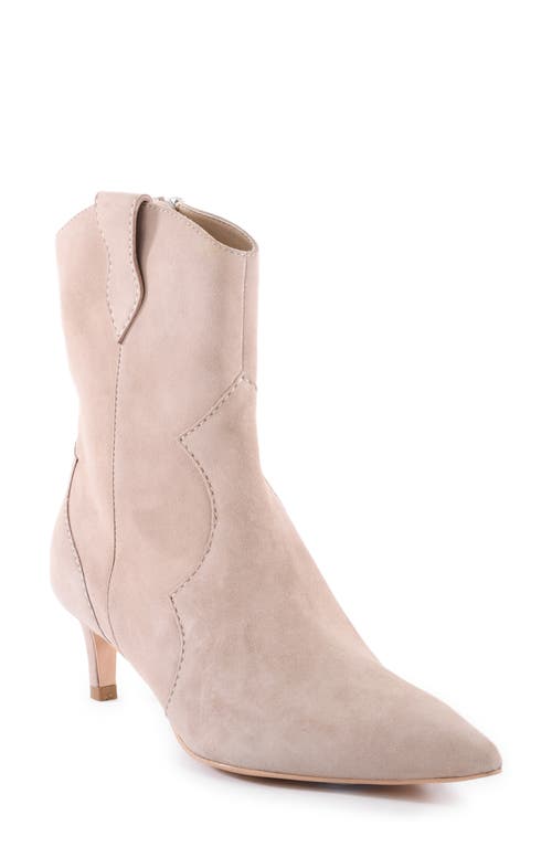 Seychelles Dallas Pointy Toe Western Sock Boot in Taupe Suede at Nordstrom, Size 6