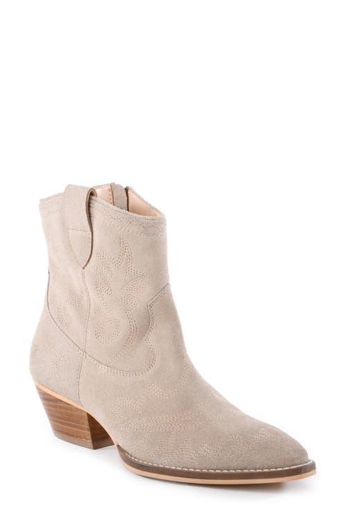 Seychelles Eagle Rock Short Western Boot in Beige Suede at Nordstrom, Size 6