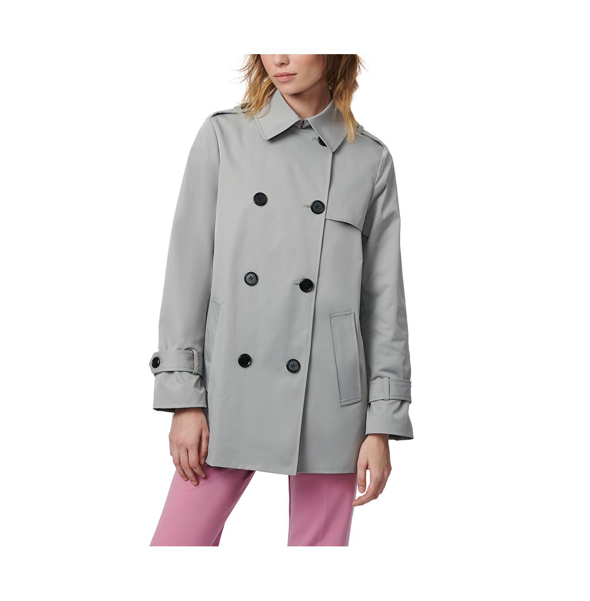 Short Swing Trench Coat - Grey goose