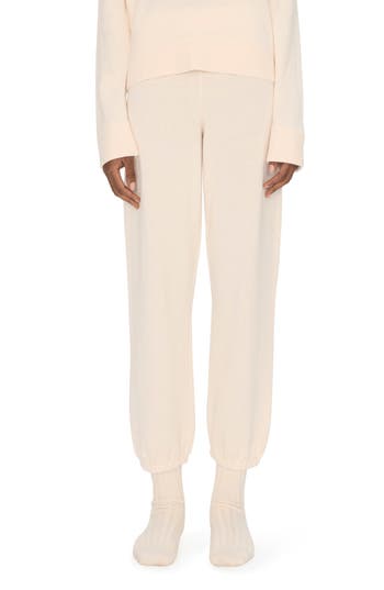 Simkhai Cotton & Cashmere Crop Joggers in Ivory at Nordstrom Rack, Size Large