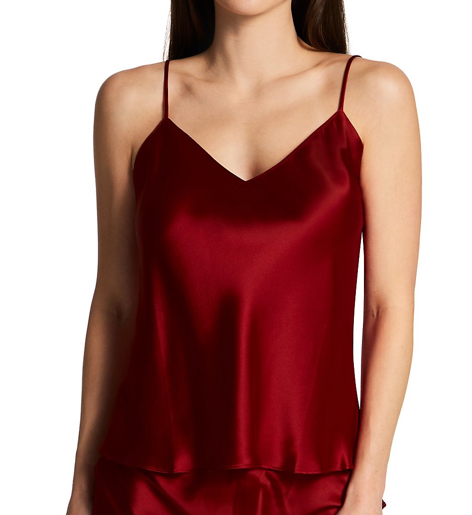 Simone Perele Women's Dream Silk Camisole Top in Tango Red | Size Large | HerRoom.com