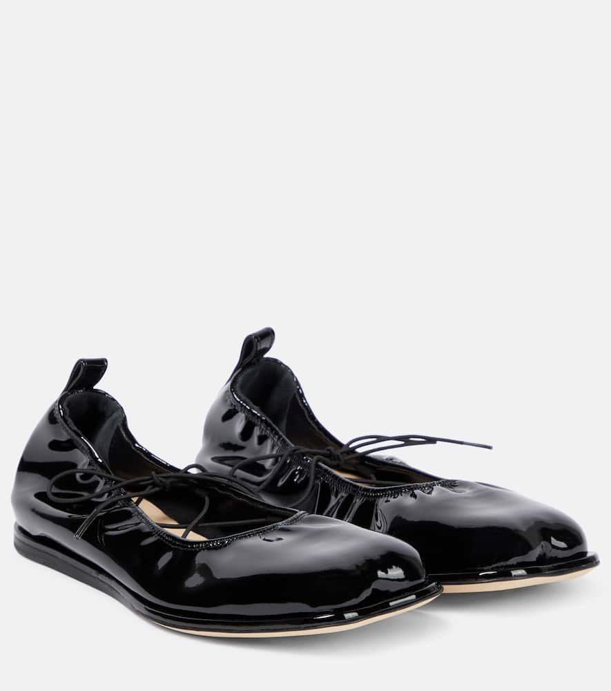 Simone Rocha Patent leather ballet flats