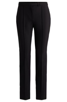 Skinny-leg trousers in performance-stretch fabric- Black Women's Formal Pants size 4