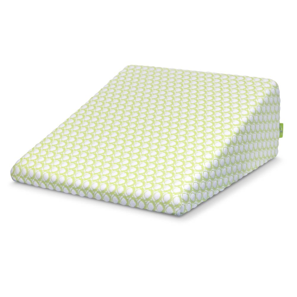 Sleep Yoga 27-in x 25-in Foam Square Bed Wedge Pillow in Green | MFP-SY10