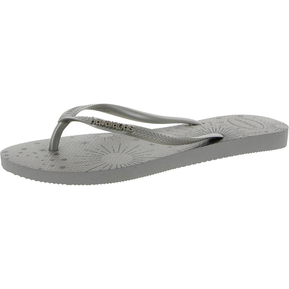 Slim Party Womens Glitter Slip-On Flip-Flops