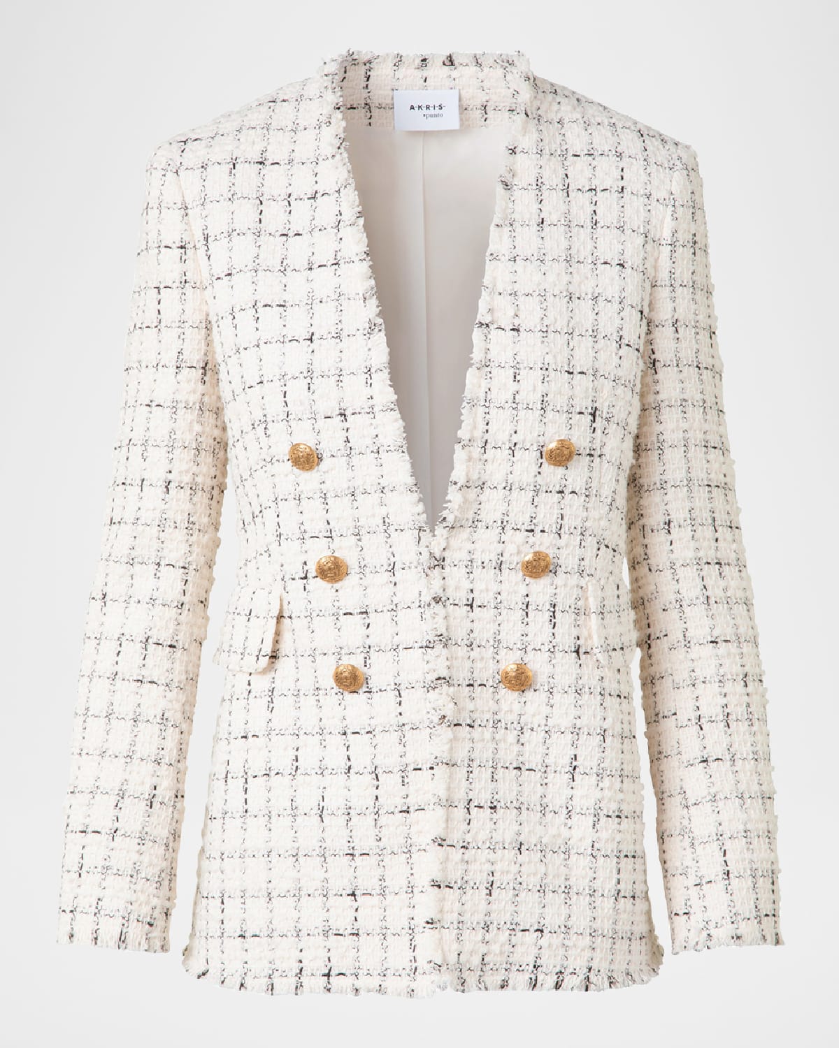 Small Window Check Tweed Blazer