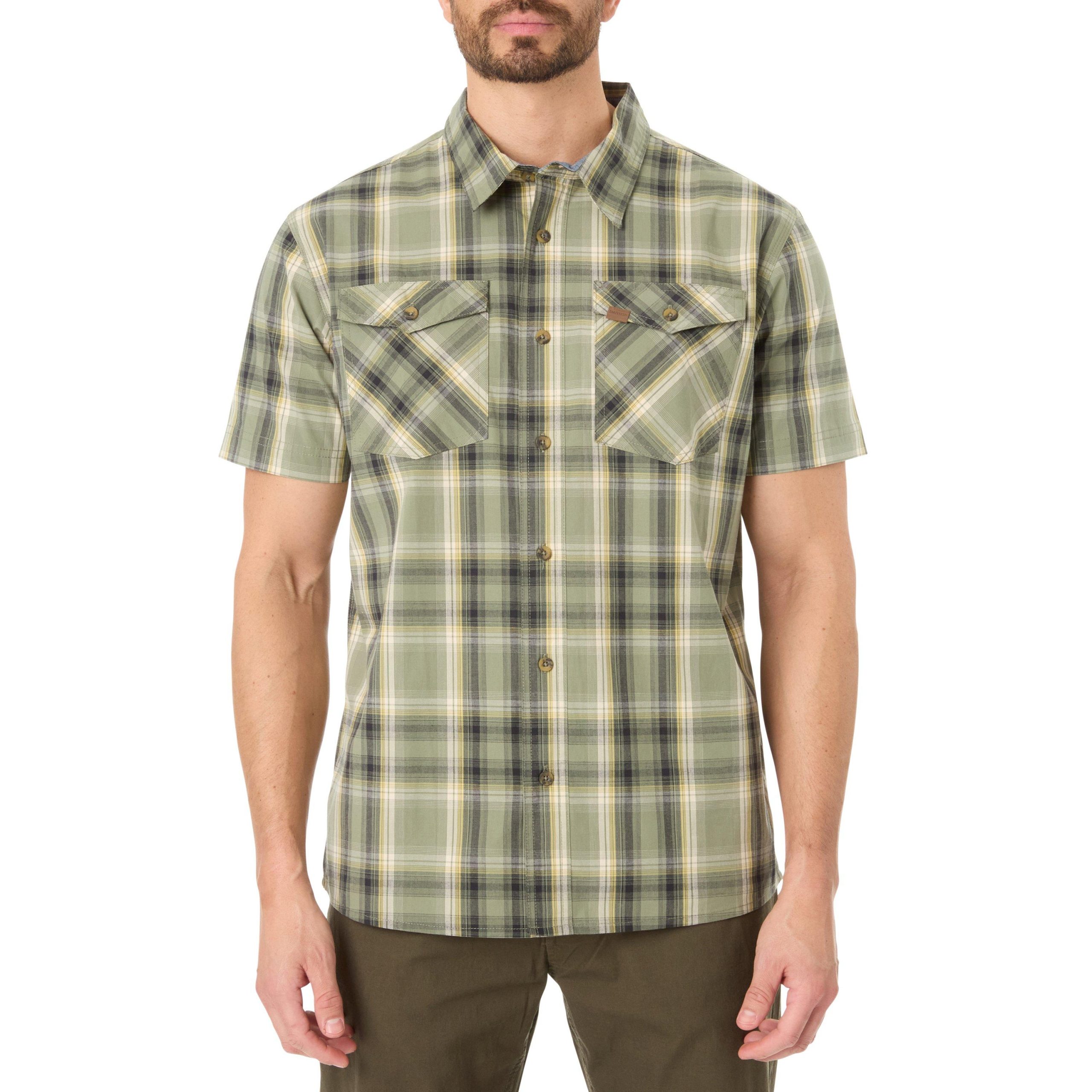 Smith's Workwear Stretch Short Sleeve Plaid Shirt