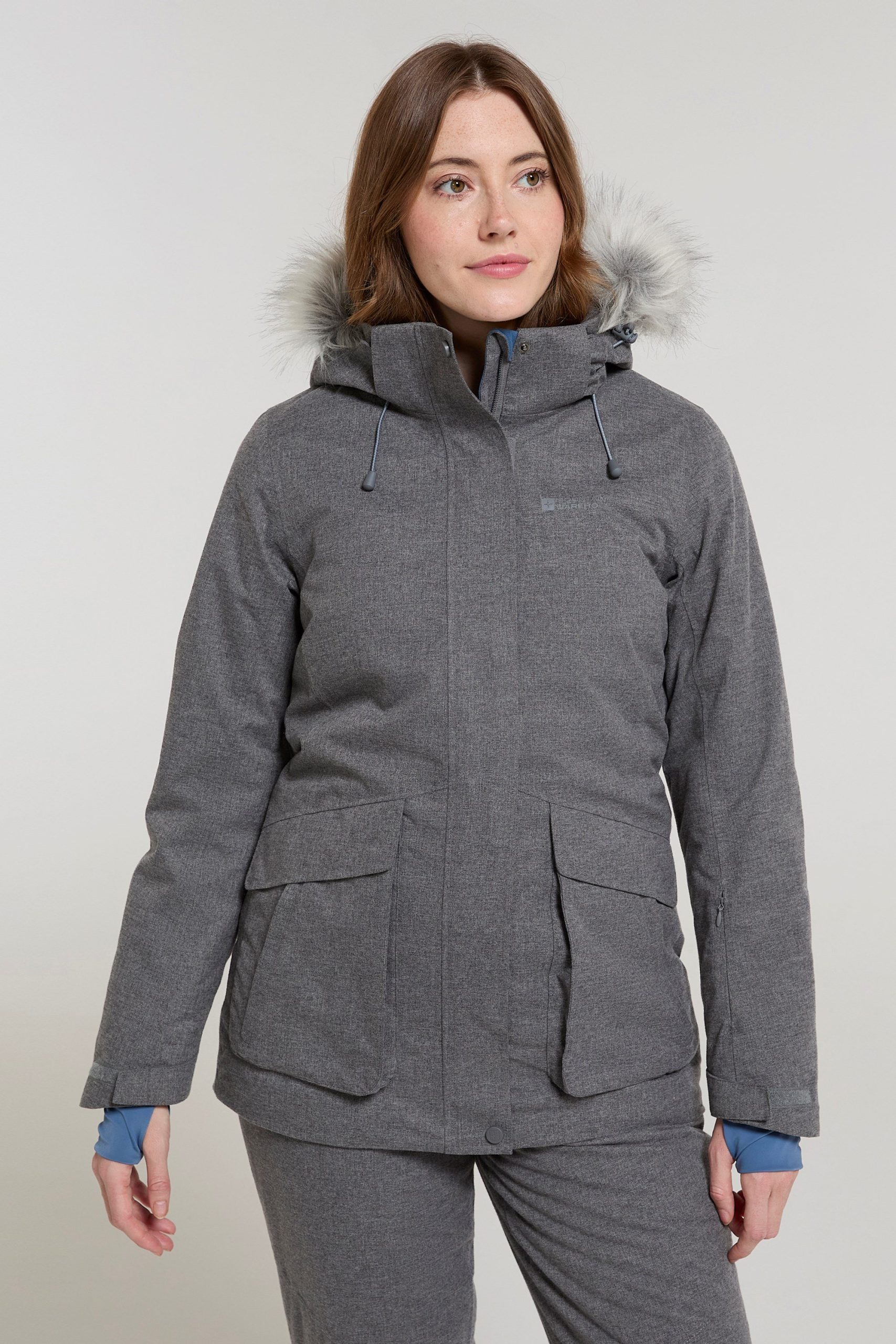 Snow II Womens Waterproof Ski Jacket - Grey