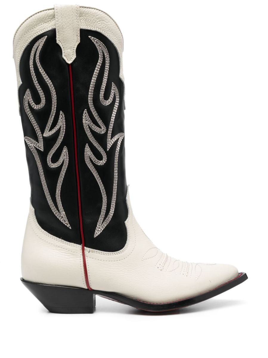 Sonora Embroidered Suede Western Boots