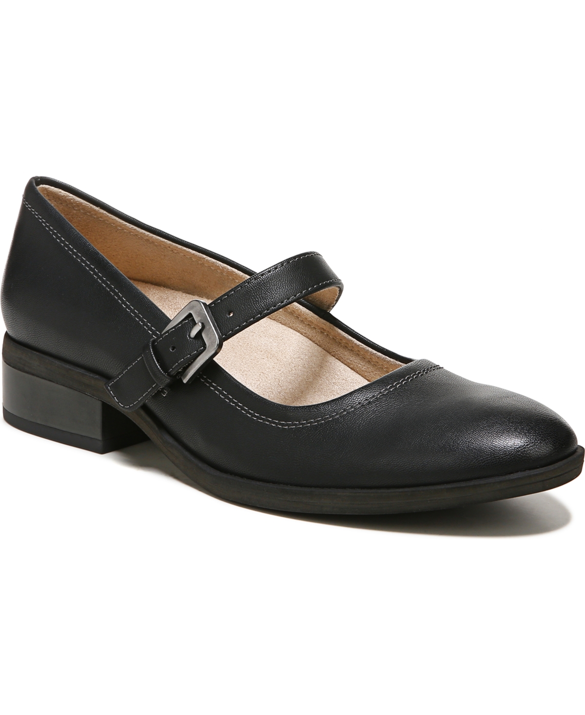 Soul Naturalizer Ramona Mary Janes - Black Smooth Faux Leather