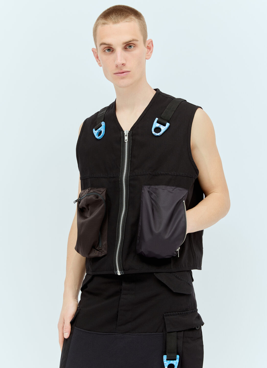 Space Available Utility Recycled Vest - Jackets Black S