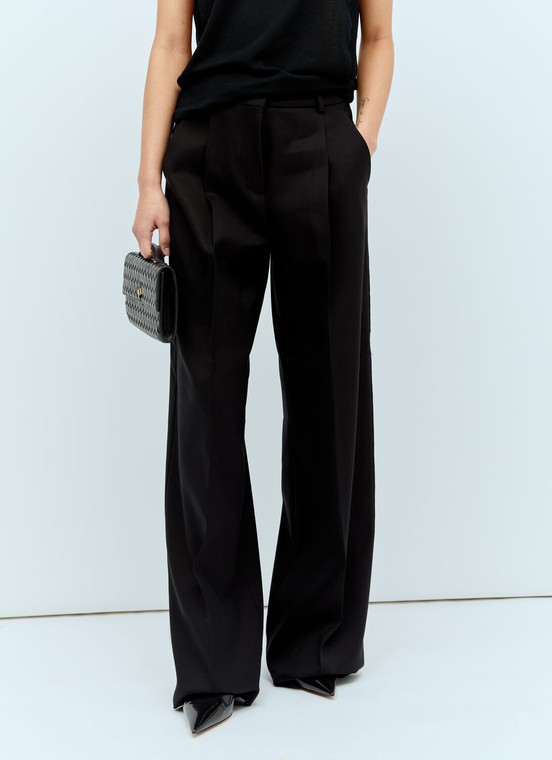 Sportmax Tailored Twill Pants - Woman Pants Black It - 44