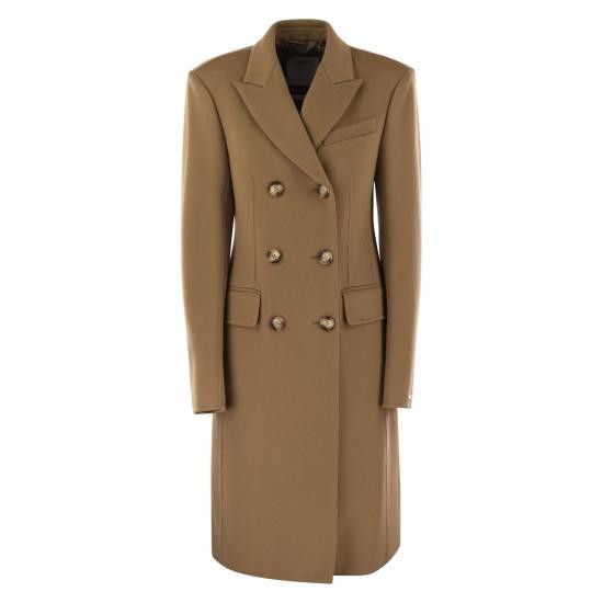 Sportmax Women Coats 2422016041600 Camel (Size Medium)