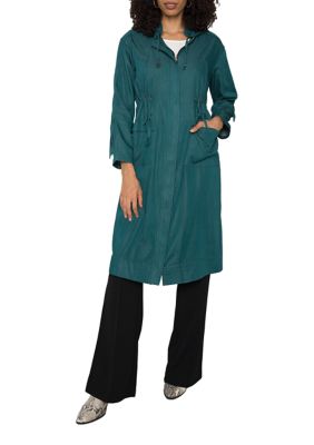 Standards and Practices Women's Pippa Hooded Utility Anorak Jacket, Green, Small