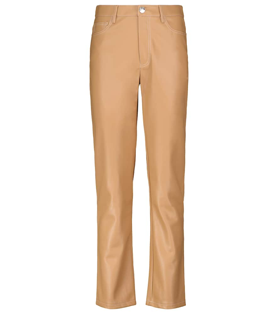 Staud Elliot faux leather straight pants