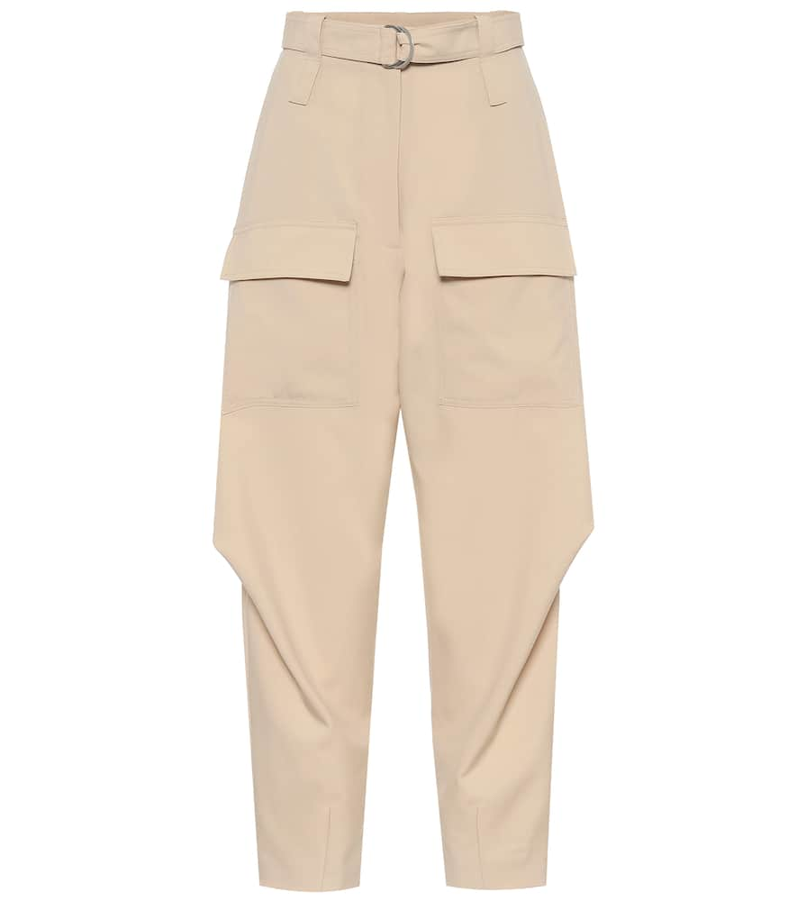 Stella McCartney Adaline wool carrot-leg cargo pants