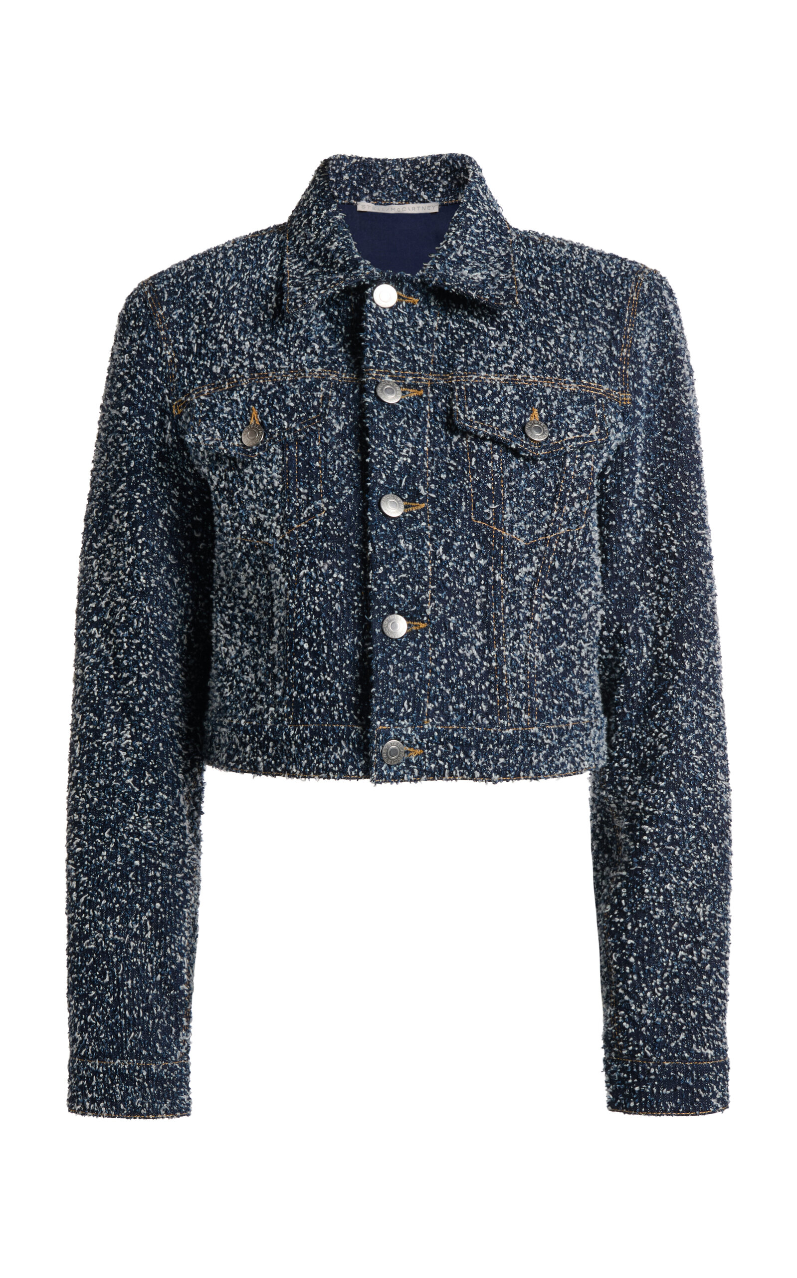 Stella McCartney - Boucl Denim Jacket - Medium Wash - S - Moda Operandi