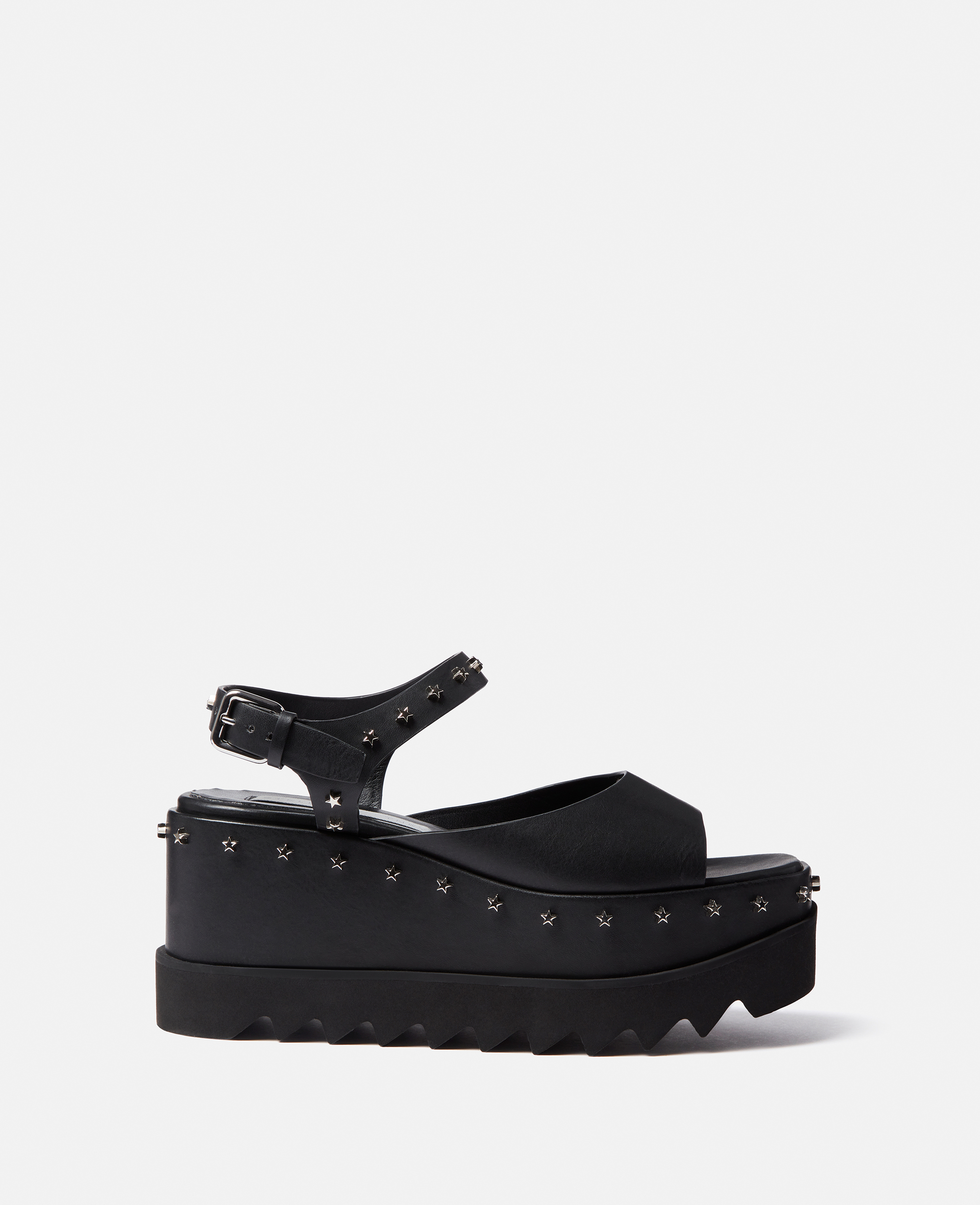 Stella McCartney - Elyse Star Stud Platform Sandals, Woman, Black, Size: 34