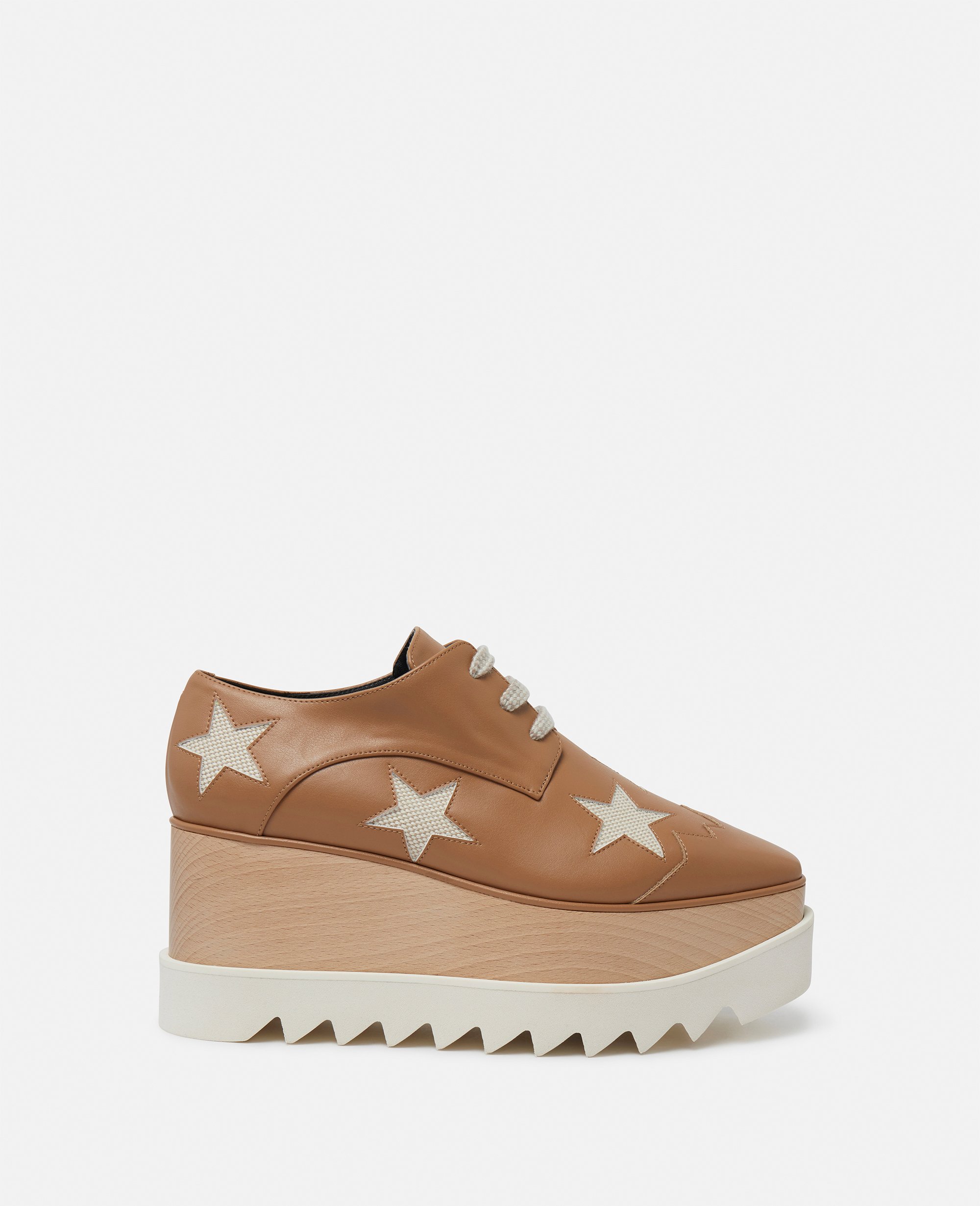 Stella McCartney - Elyse Stars Platform Shoes, Woman, Butterscotch, Size: 34