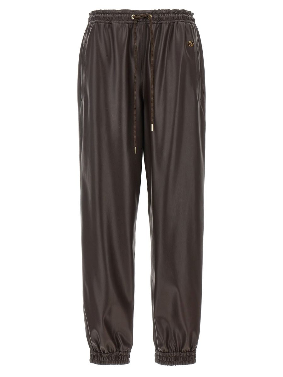 Stella McCartney Faux Leather Joggers