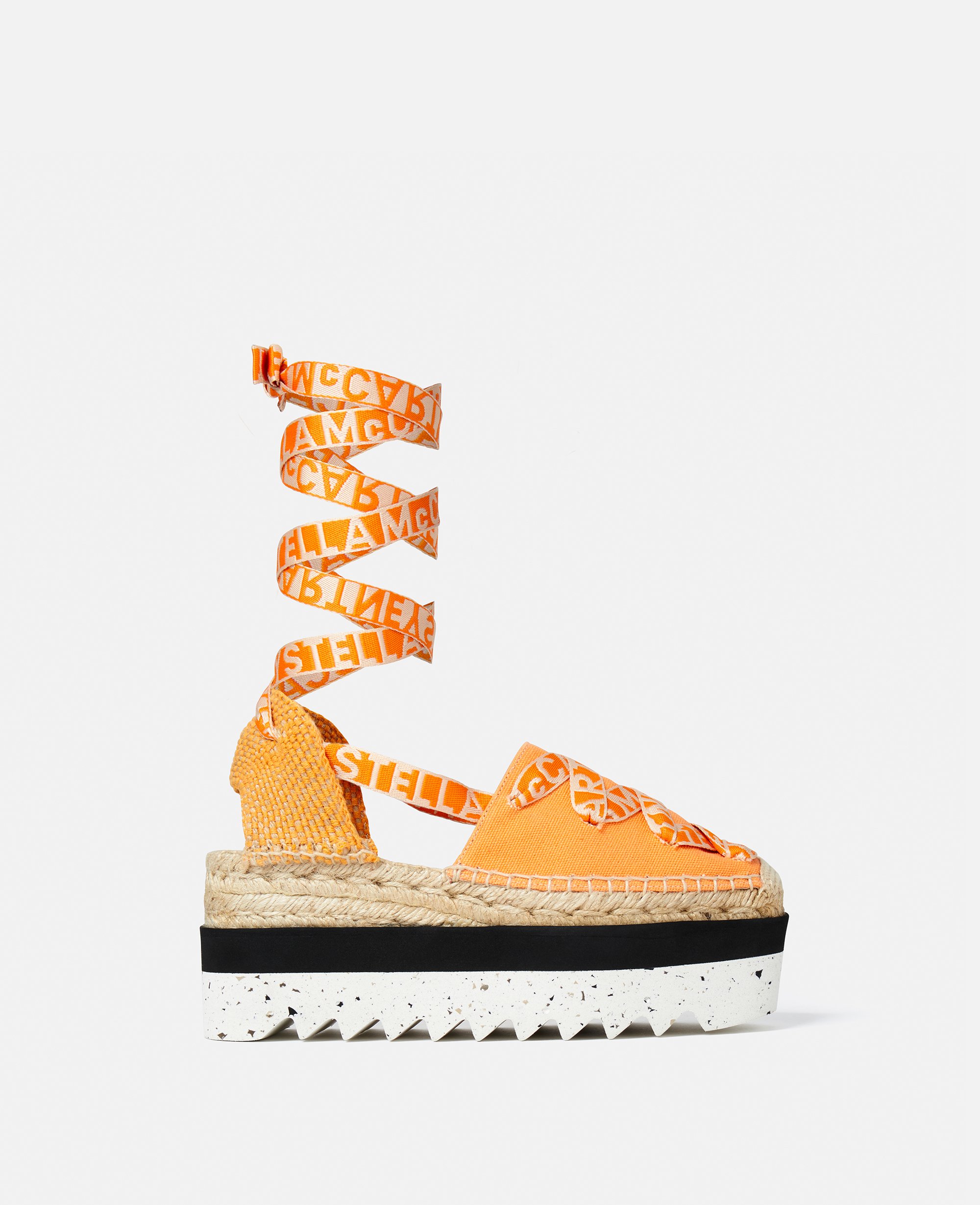 Stella McCartney - Gaia Platform Espadrilles, Woman, Mango, Size: 35