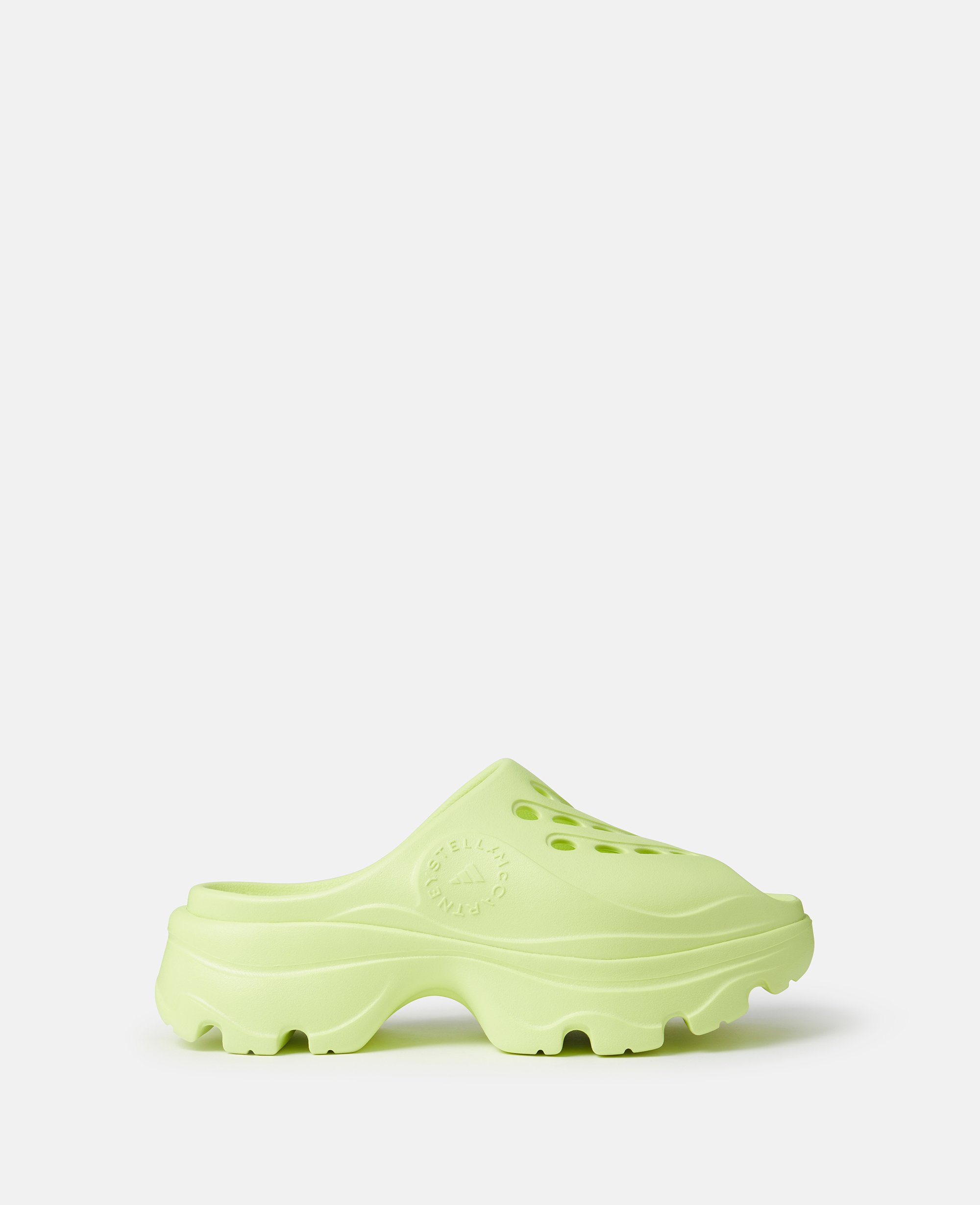 Stella McCartney - Logo Clogs, Woman, Frozen Yellow, Size: 5