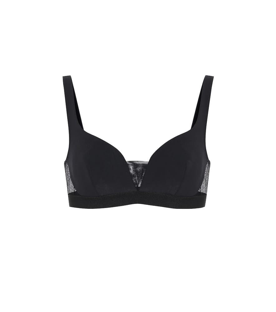 Stella McCartney Mesh-trimmed bikini top