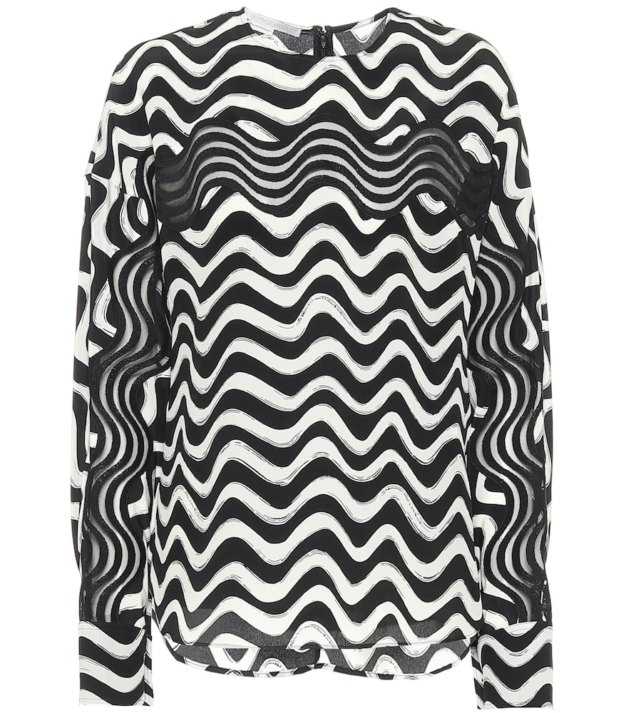 Stella McCartney Printed silk blouse