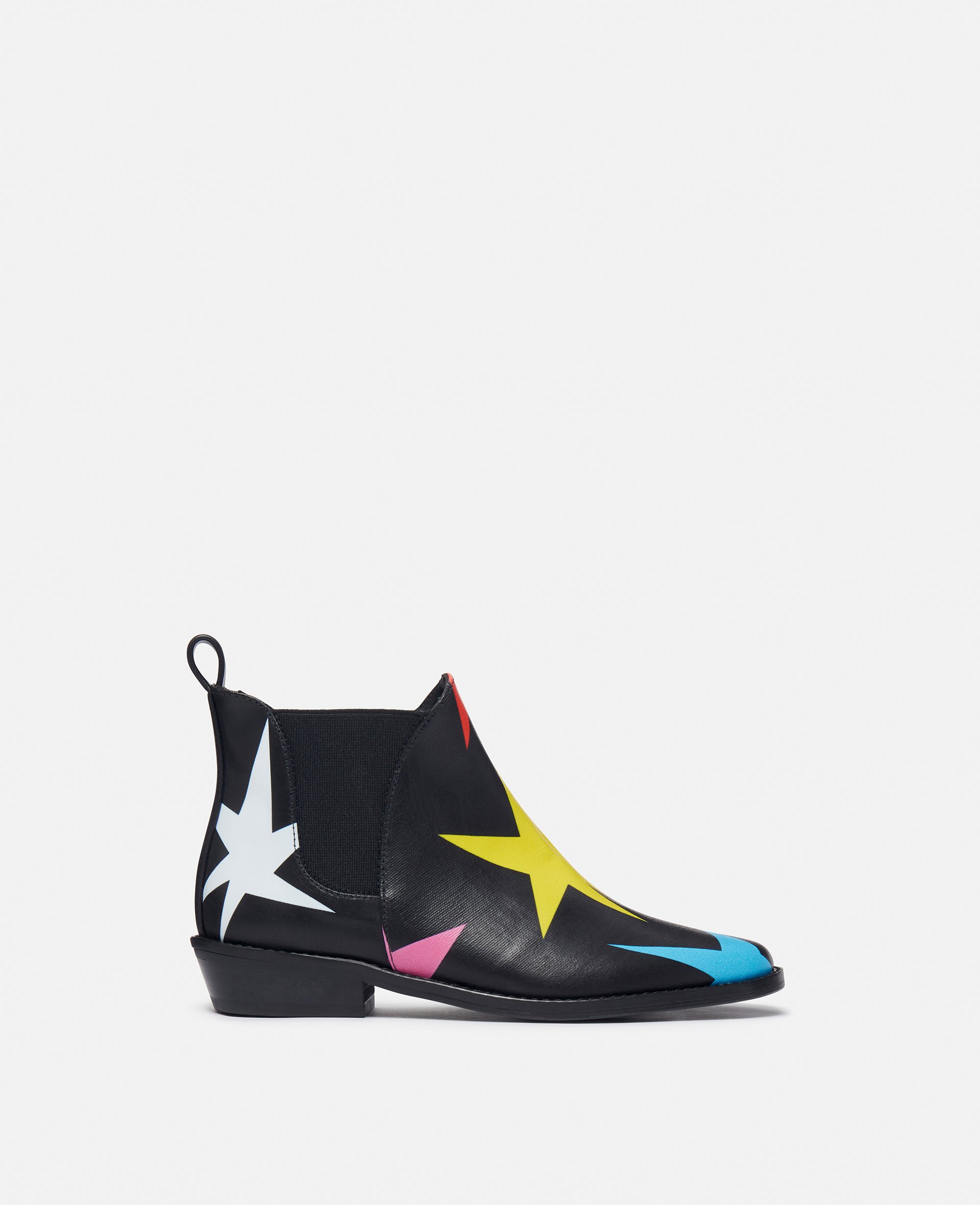 Stella McCartney - Star Pattern Ankle Boots, Woman, Multicolor, Size: 25