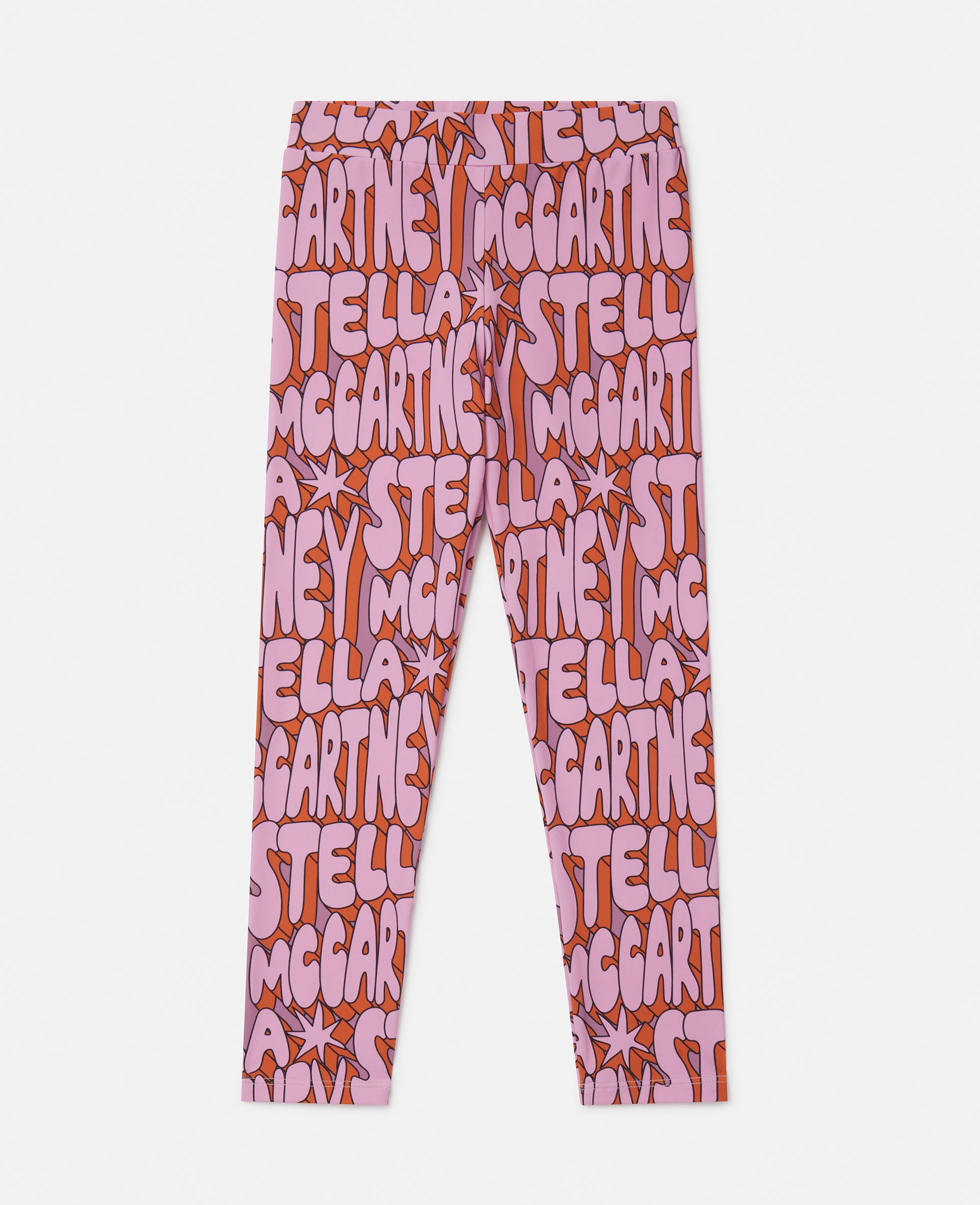 Stella McCartney - Stella Print Leggings, Woman, Pink multicolor, Size: 3