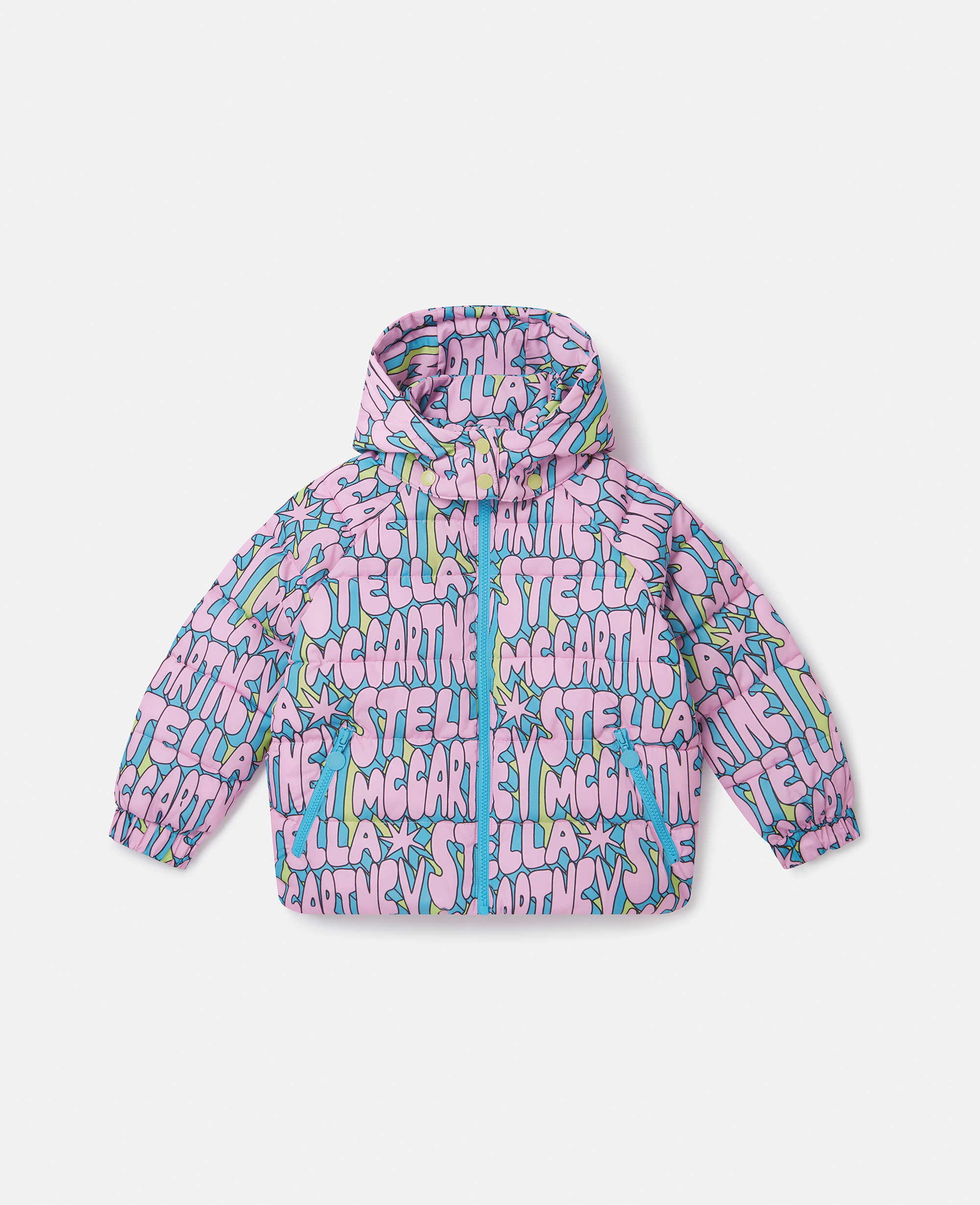 Stella McCartney - Stella Print Puffer Coat, Woman, Multicolor, Size: 10