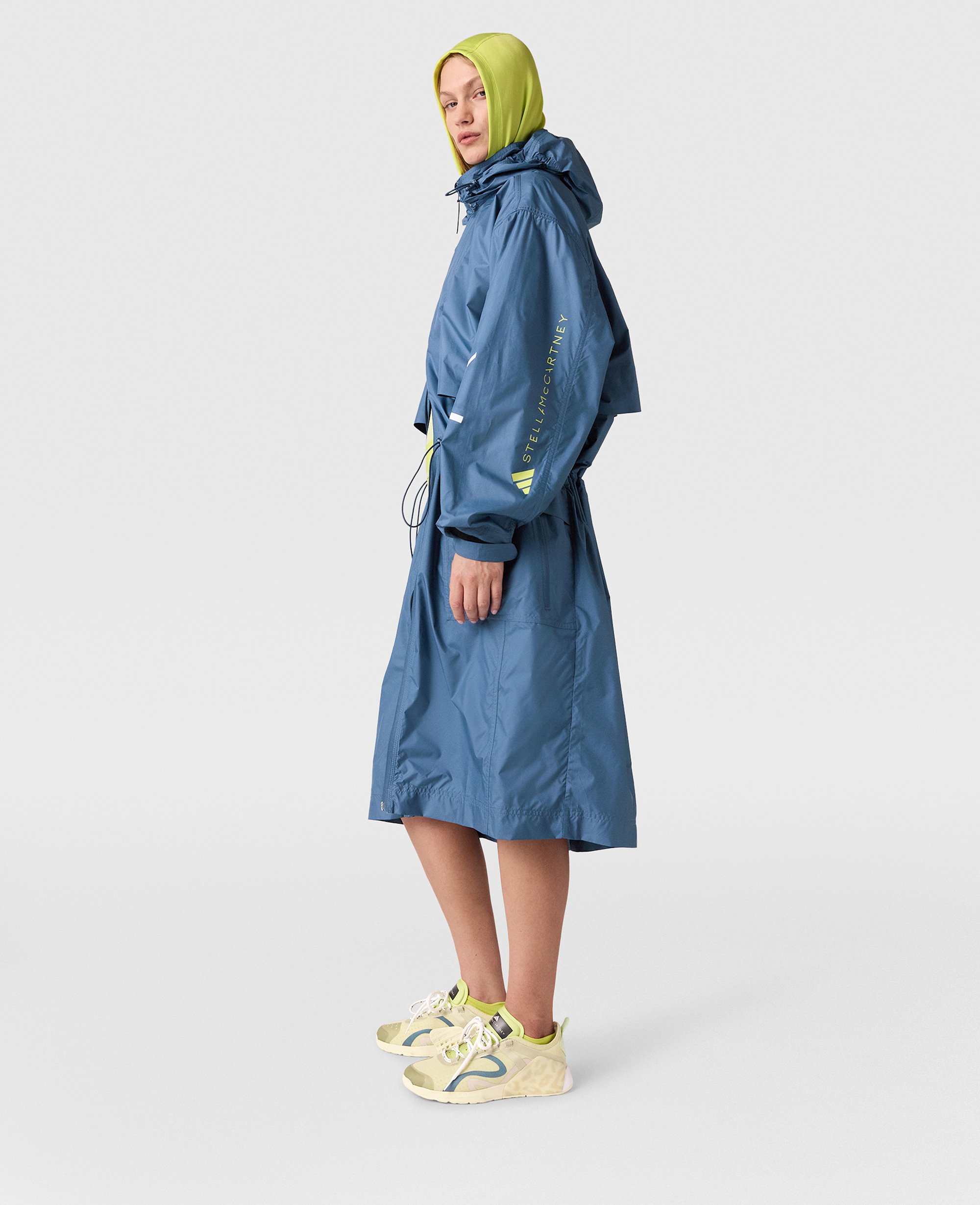 Stella McCartney - TrueLife Long Parka Jacket, Woman, Deep Sea Blue, Size: L