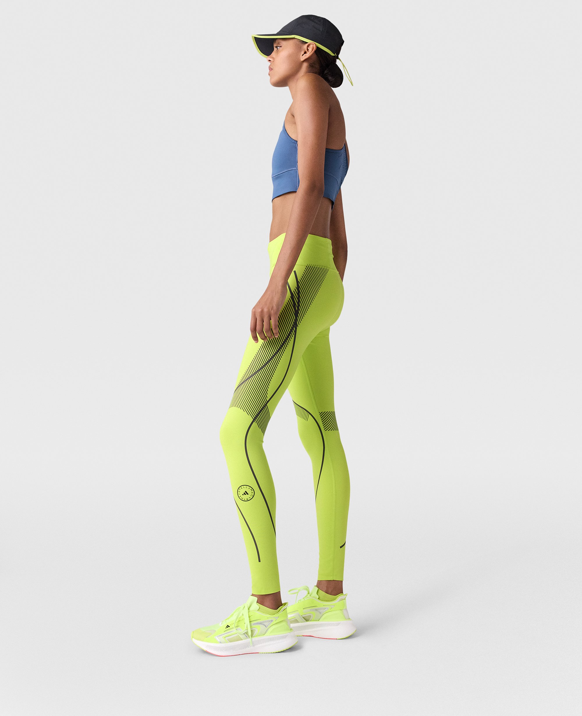 Stella McCartney - TruePace Running Leggings, Woman, Bahia Glow Green, Size: L