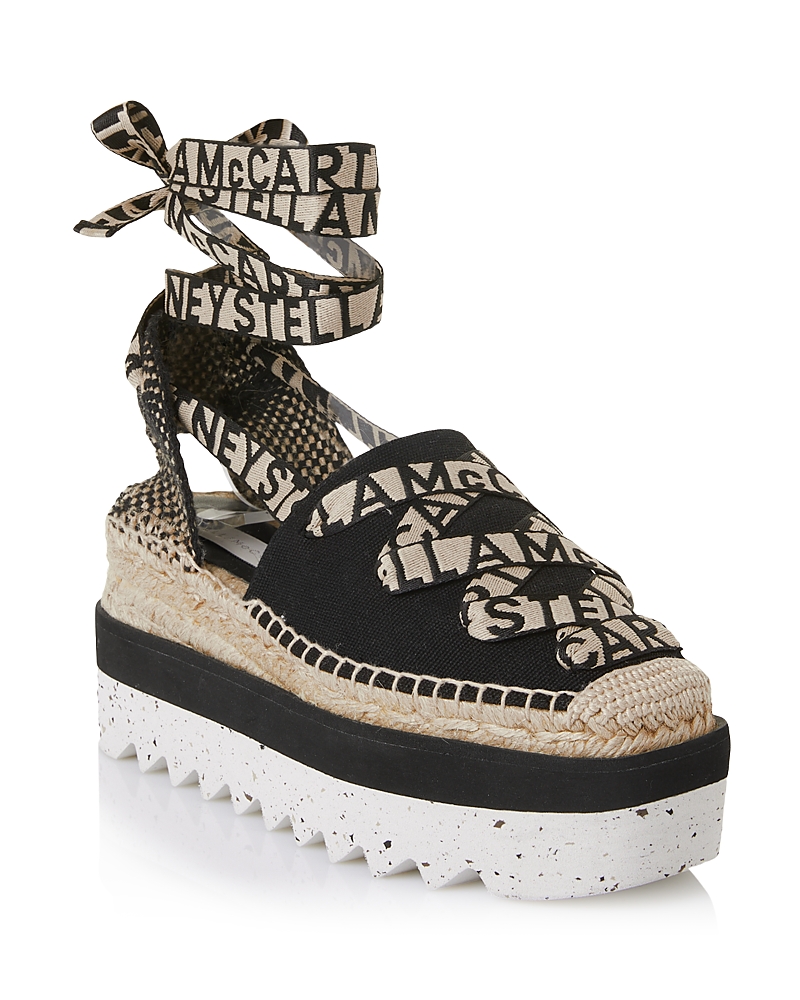 Stella McCartney Women's Gaia Platform Ankle Wrap Espadrilles