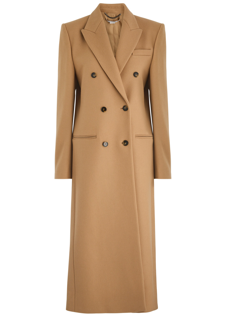 Stella Mccartney Double-breasted Wool Coat - Camel - 44 (UK12 / M)