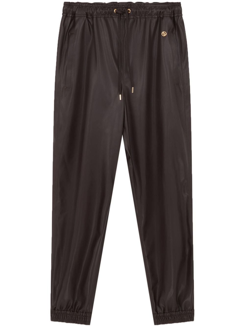 Stella Mccartney Faux Leather Joggers in Mixed Colours, Women's (Size 27)