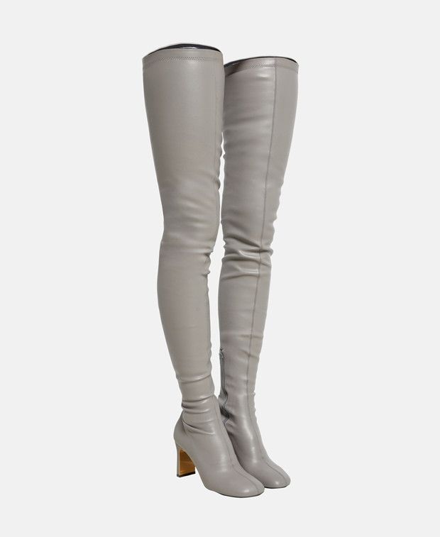 Stella Mccartney Over-The-Knee Boots in Grey, Women's (Size 6)