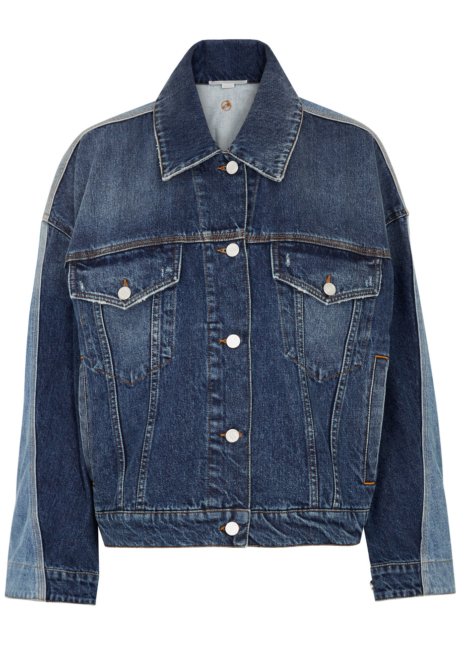 Stella Mccartney Panelled Denim Jacket - Blue Other - L (UK14 / L)