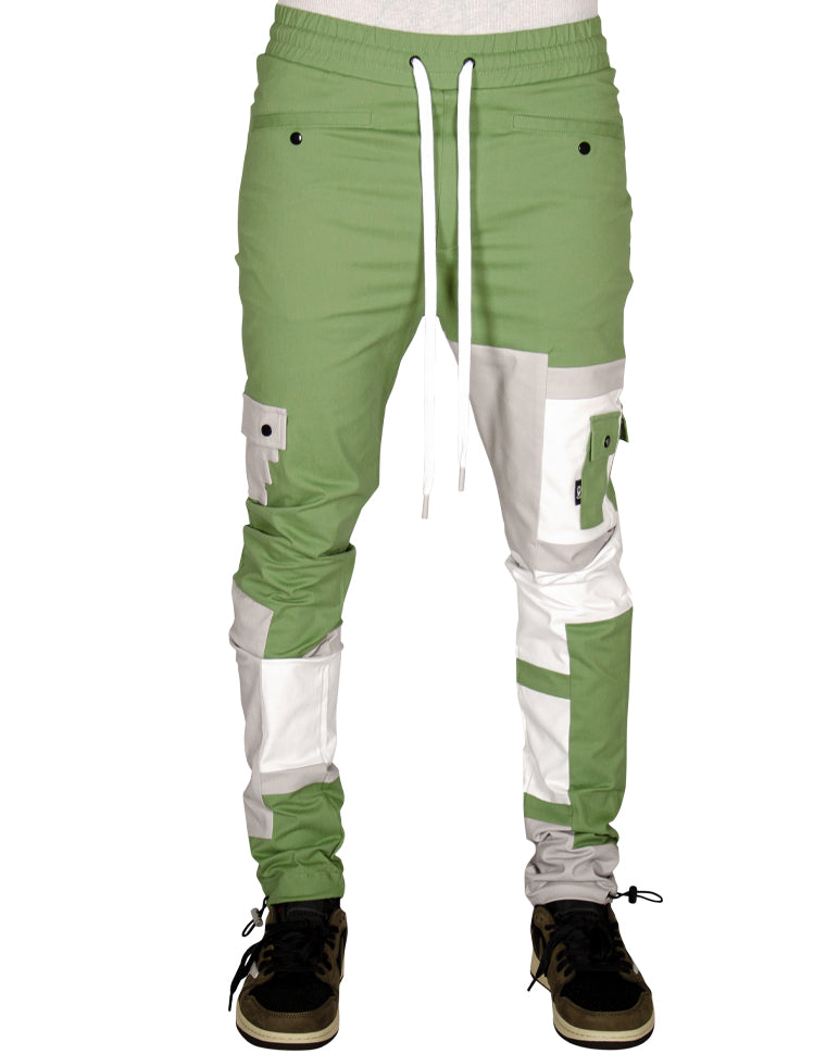 + Steps Color Blocking Cargo Joggers Pants