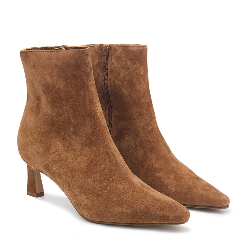 Steve Madden Women's Kolby Kitten Heel Dress Boots (Chestnut Suede) - Size 11.0 M