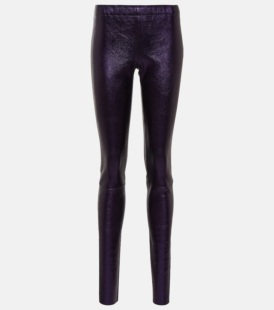 Stouls Carolyn metallic leather leggings