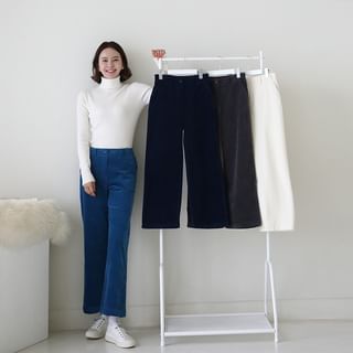 Straight-Leg Velvet Pants